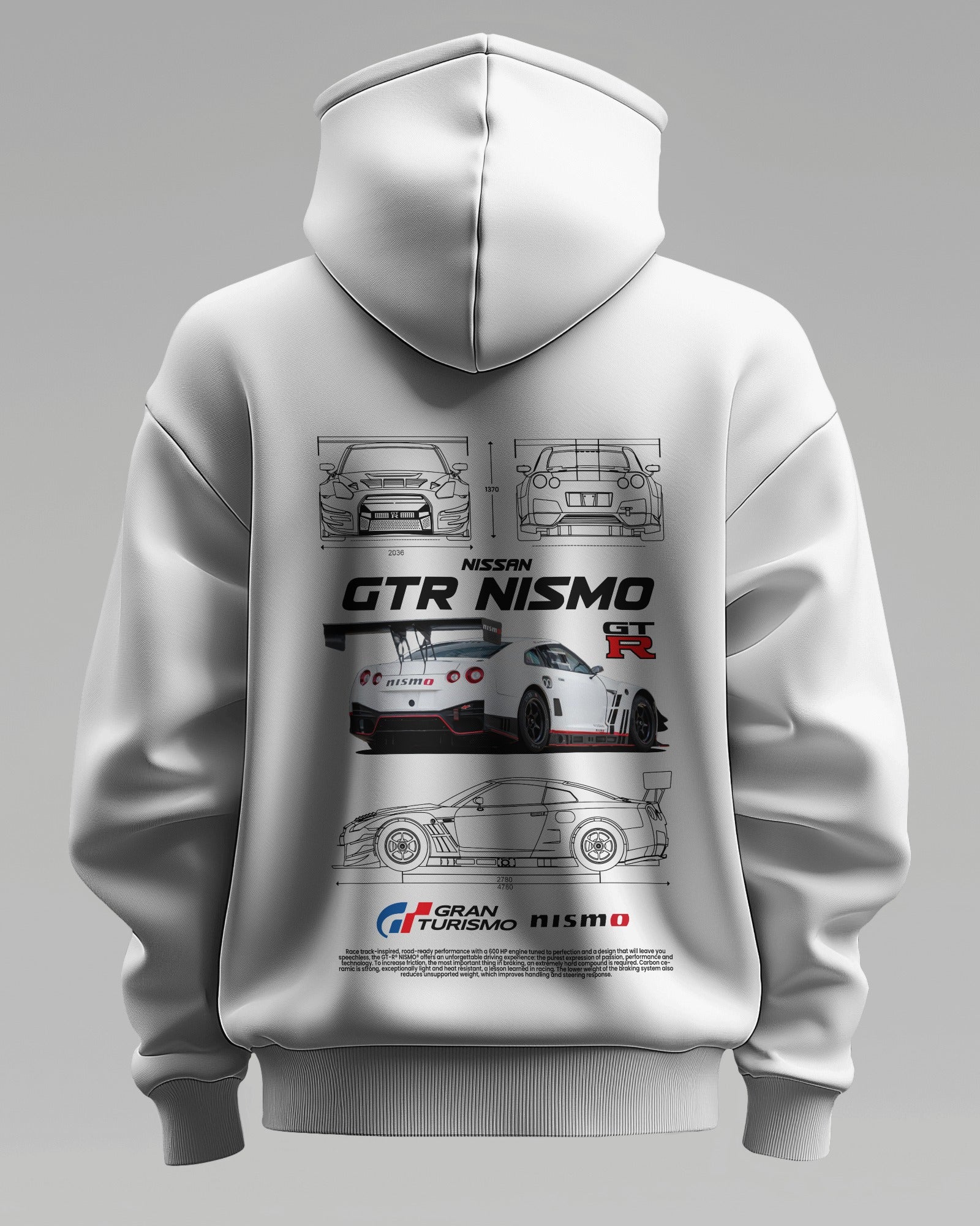 Nissan Nismo GTR V2 – Premium Oversized Cotton Hoodie by Cruize Wear
