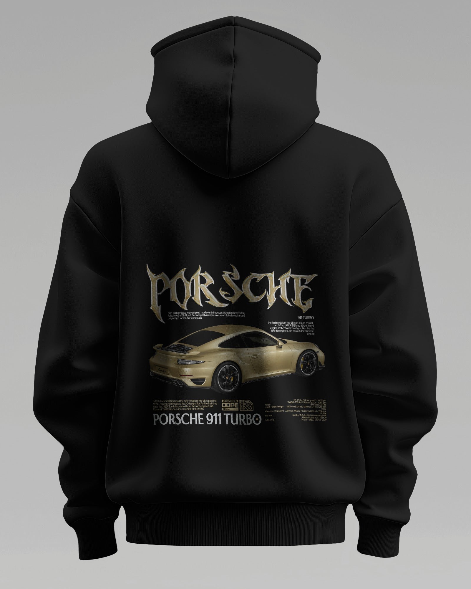 Porsche turbo V1 – Premium Oversized Cotton Hoodie by Cruize Wear