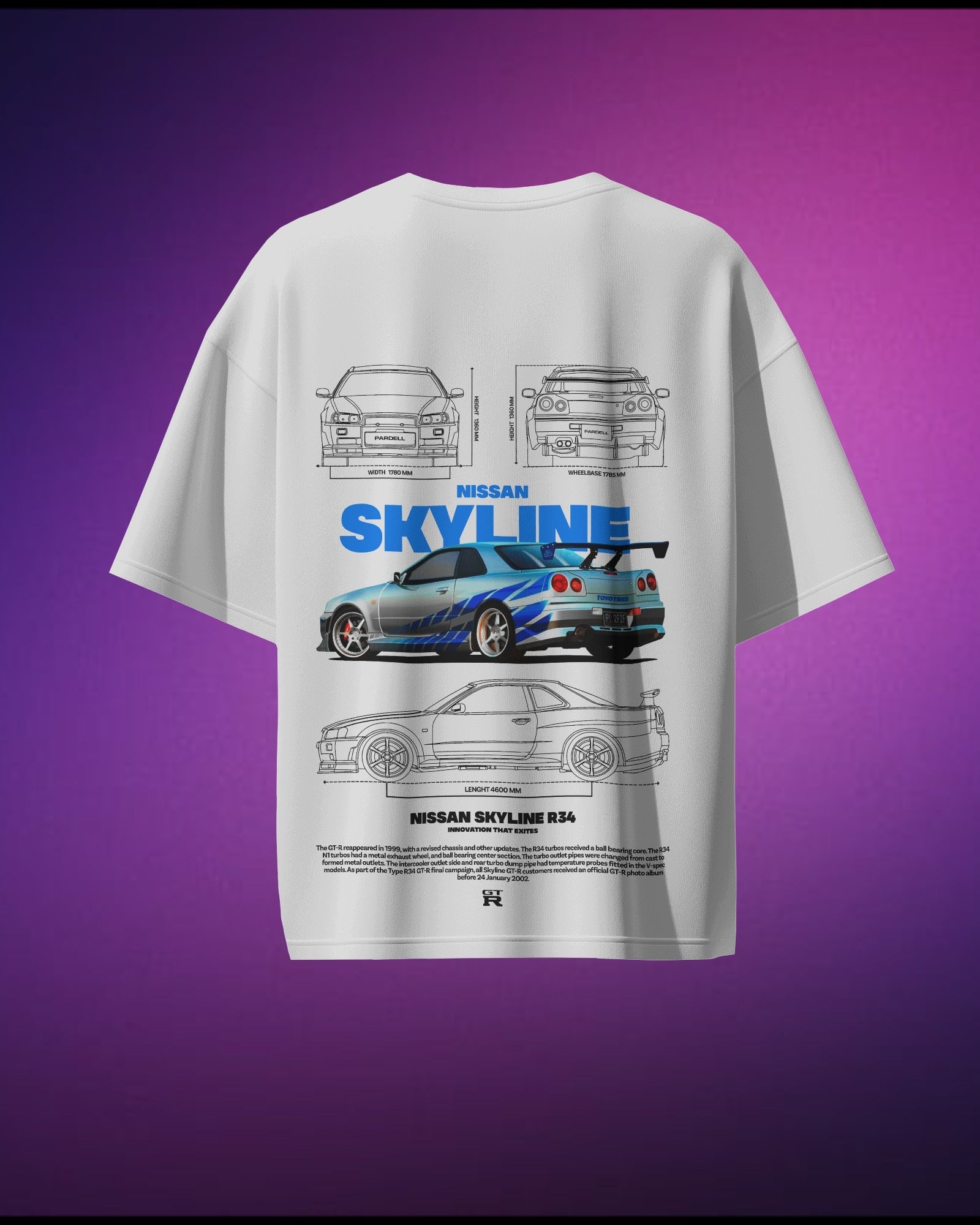 Skyline R34 Fast & Furious V2 T-Shirt
