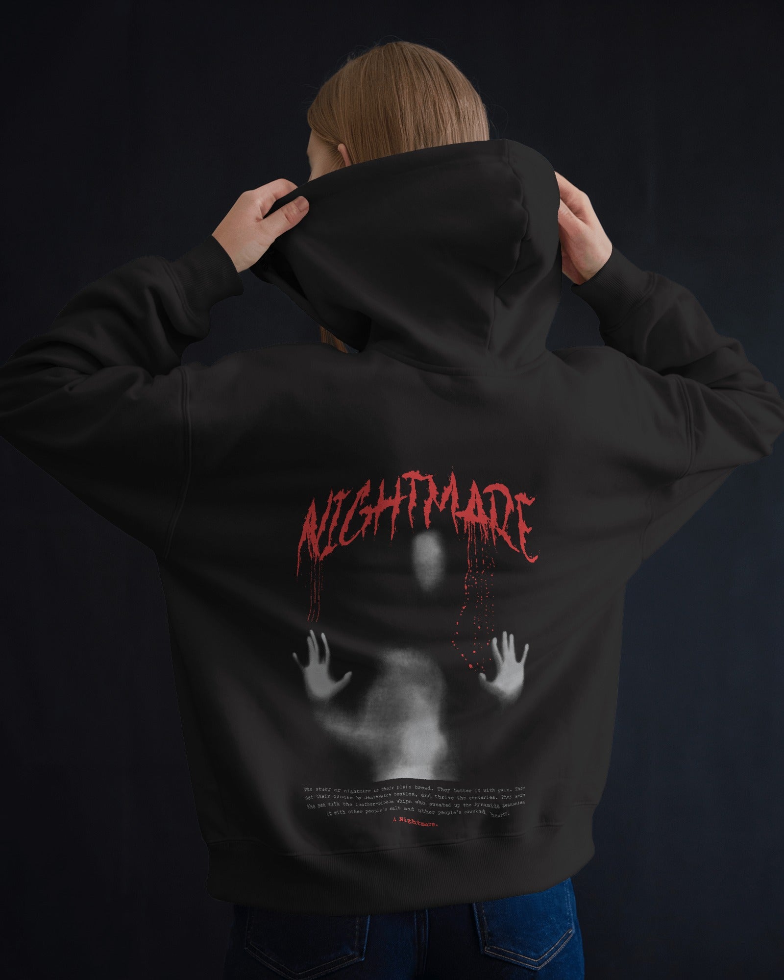 Nightmare Premium Cotton Hoodie – Bold & Edgy Apparel for the Fearless