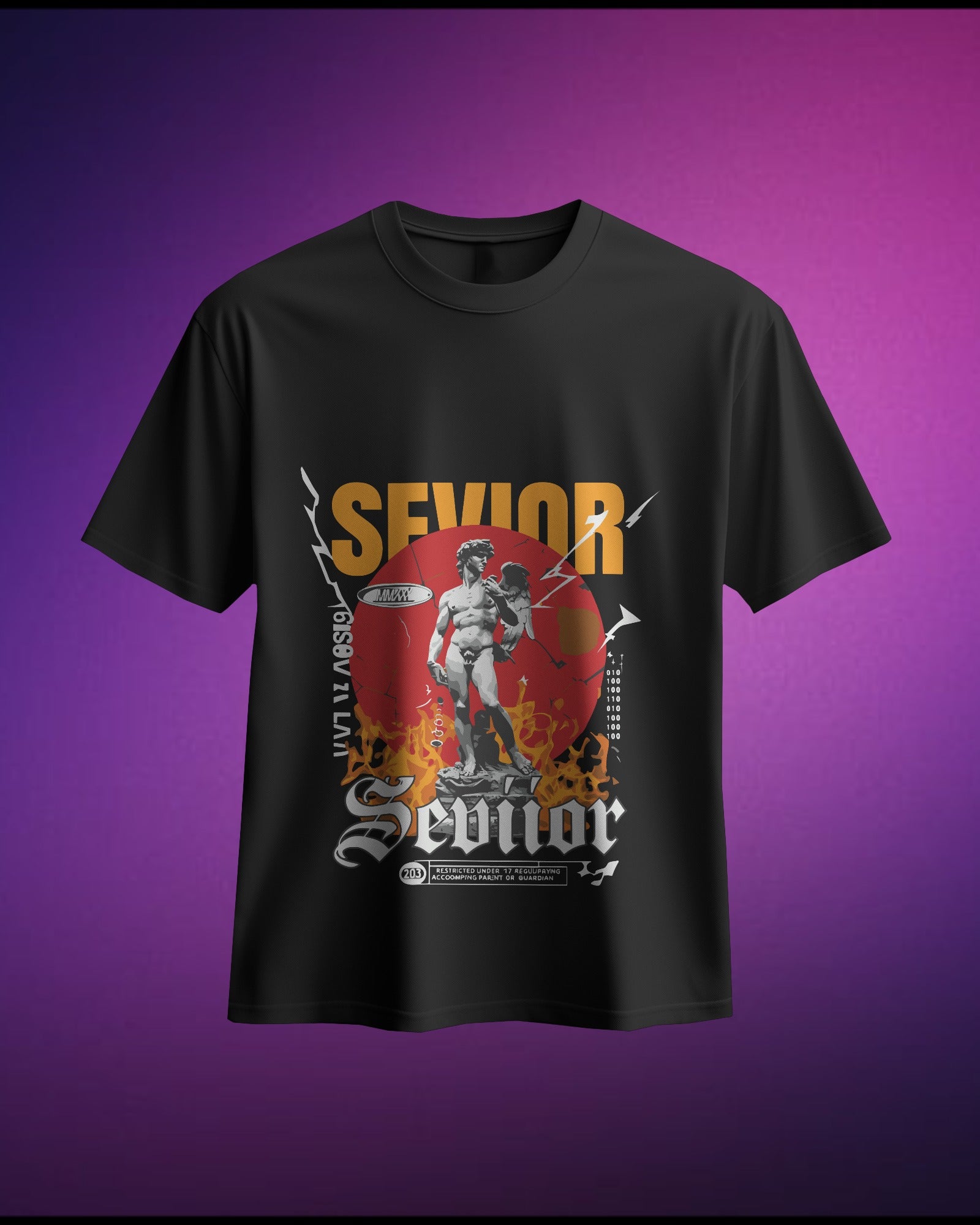 Sevior - Pure Cotton Oversized T-Shirt