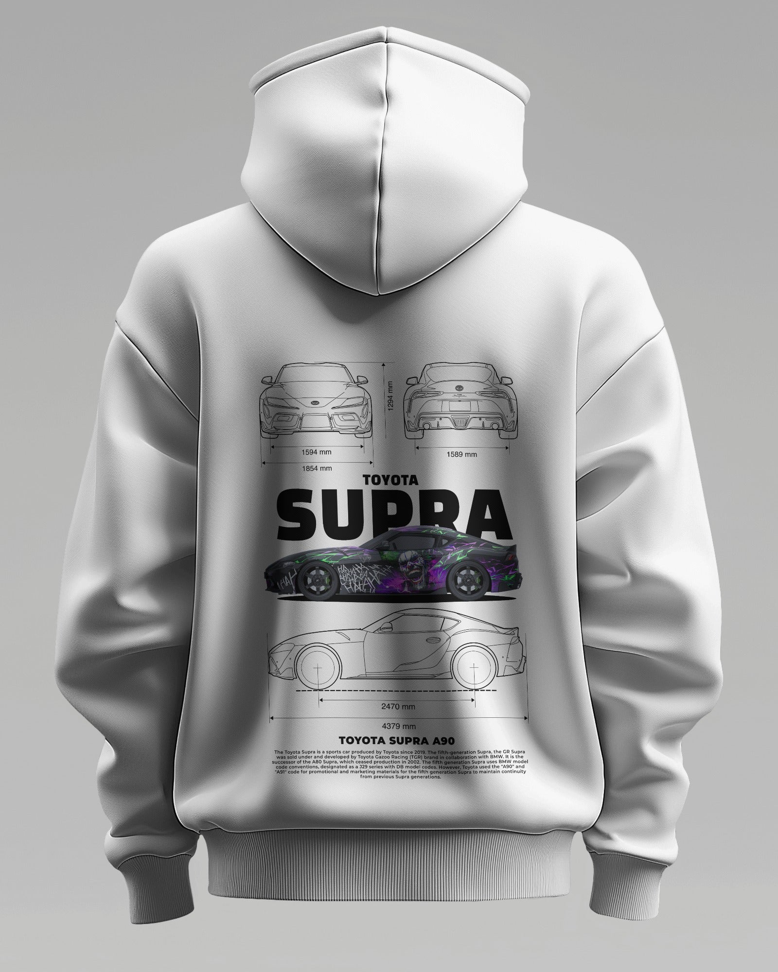 Supra A90 – Premium Oversized Cotton Hoodie by Cruize Wear