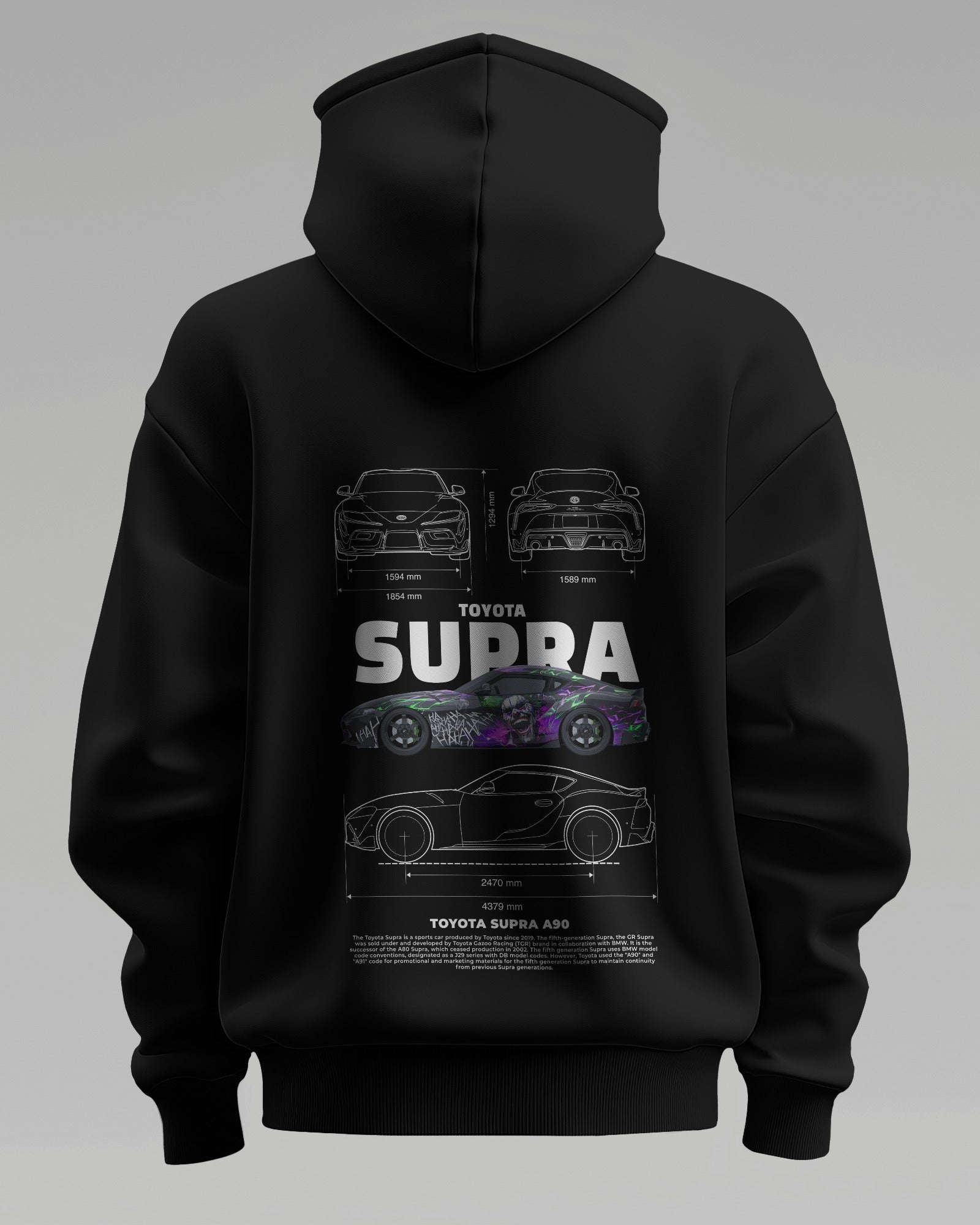 Supra A90 – Premium Oversized Cotton Hoodie by Cruize Wear