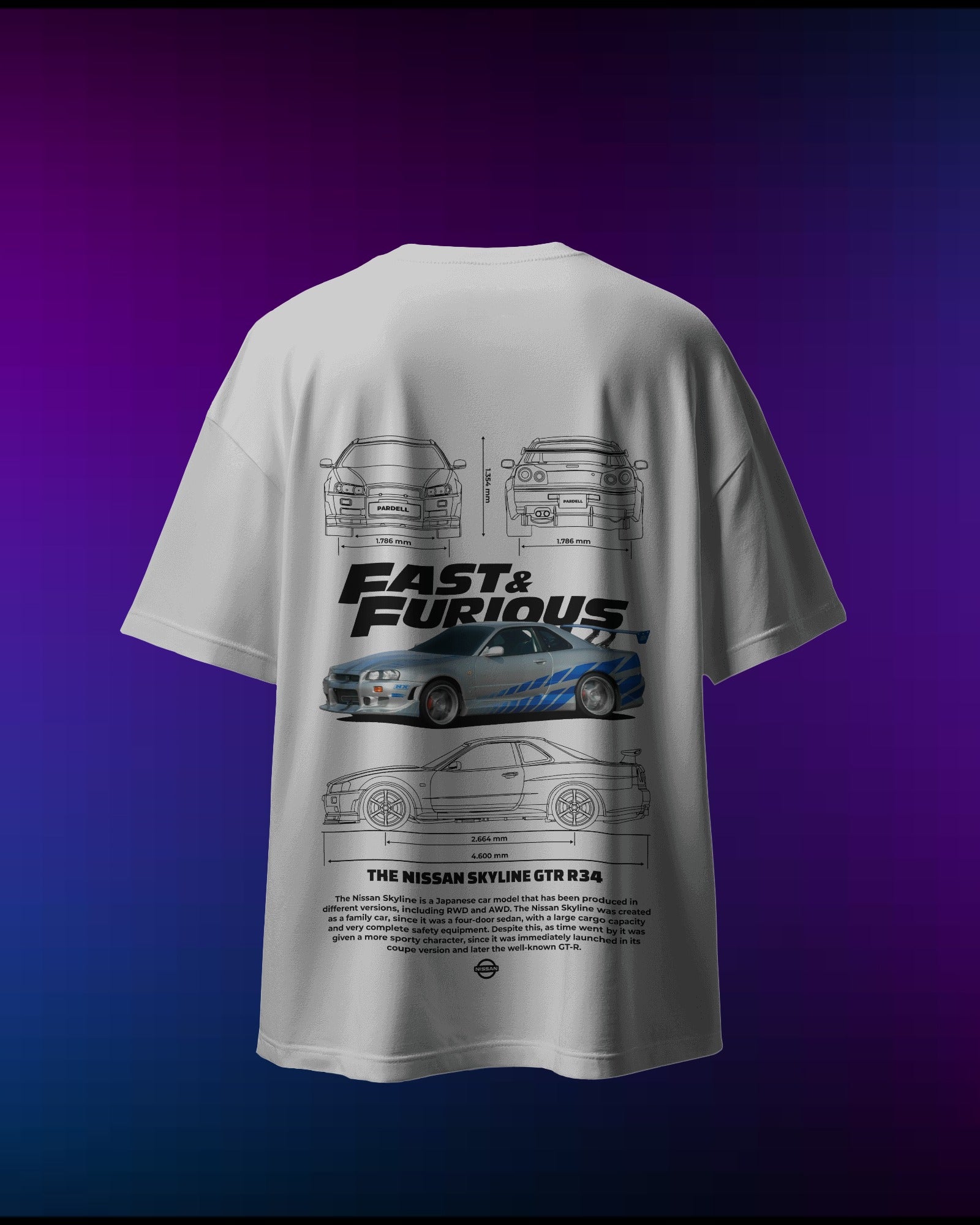 Nissan Skyline R34 Fast & Furious T-Shirt