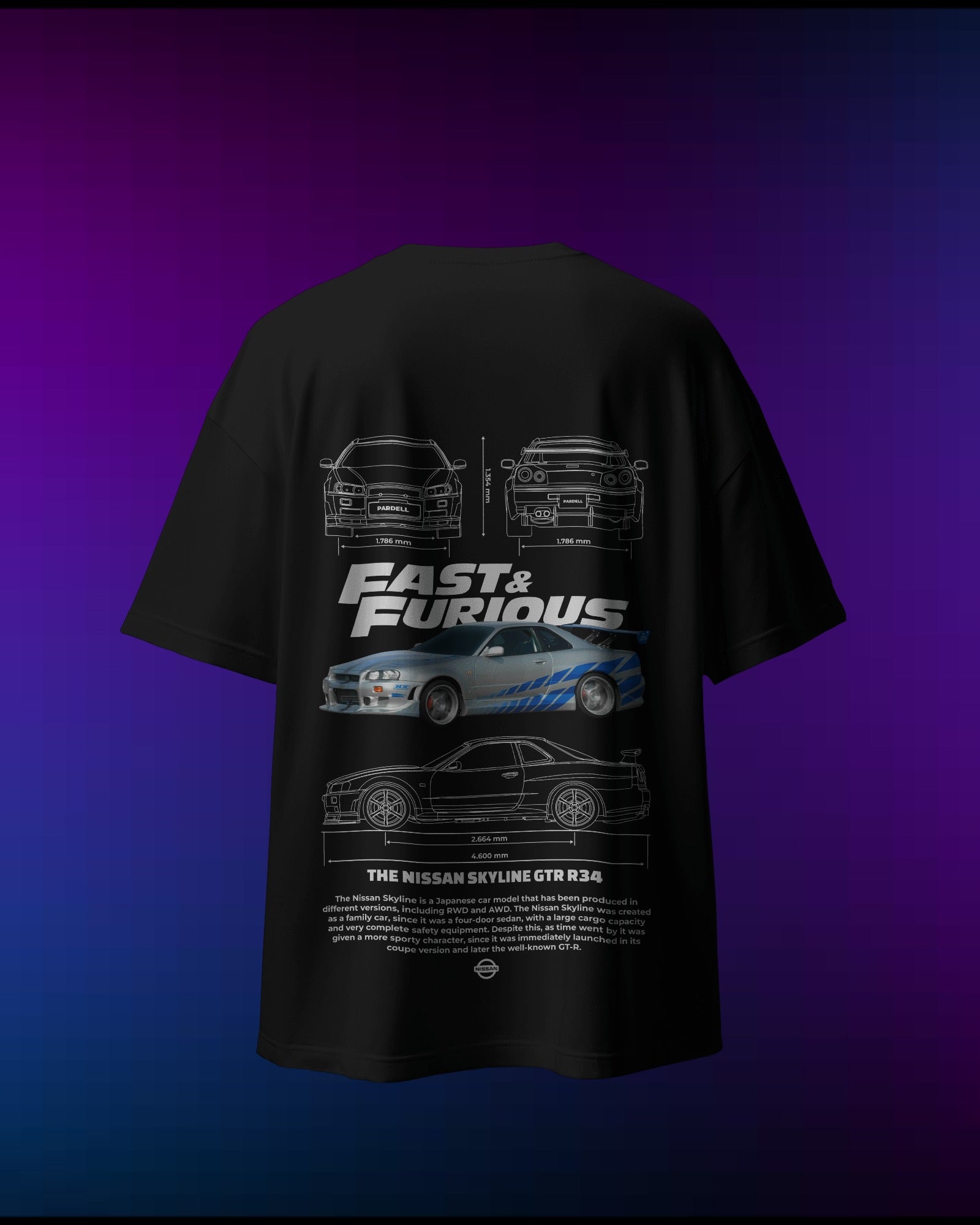 Nissan Skyline R34 Fast & Furious T-Shirt