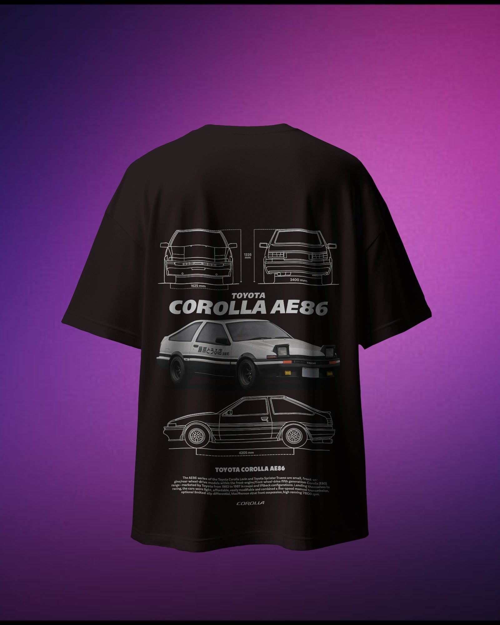 Toyota AE86 Initial D T-Shirt