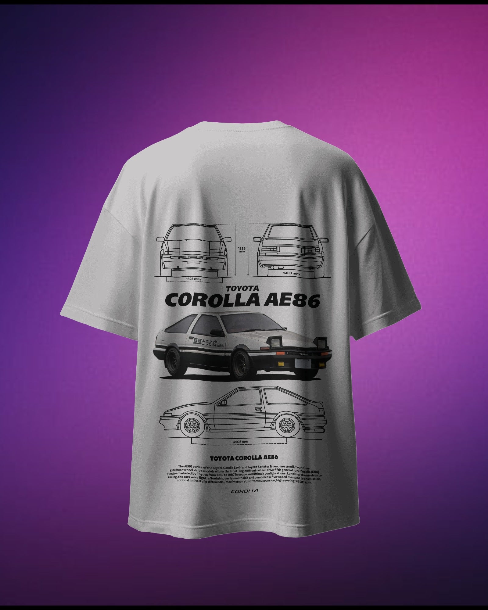 Toyota AE86 Initial D T-Shirt