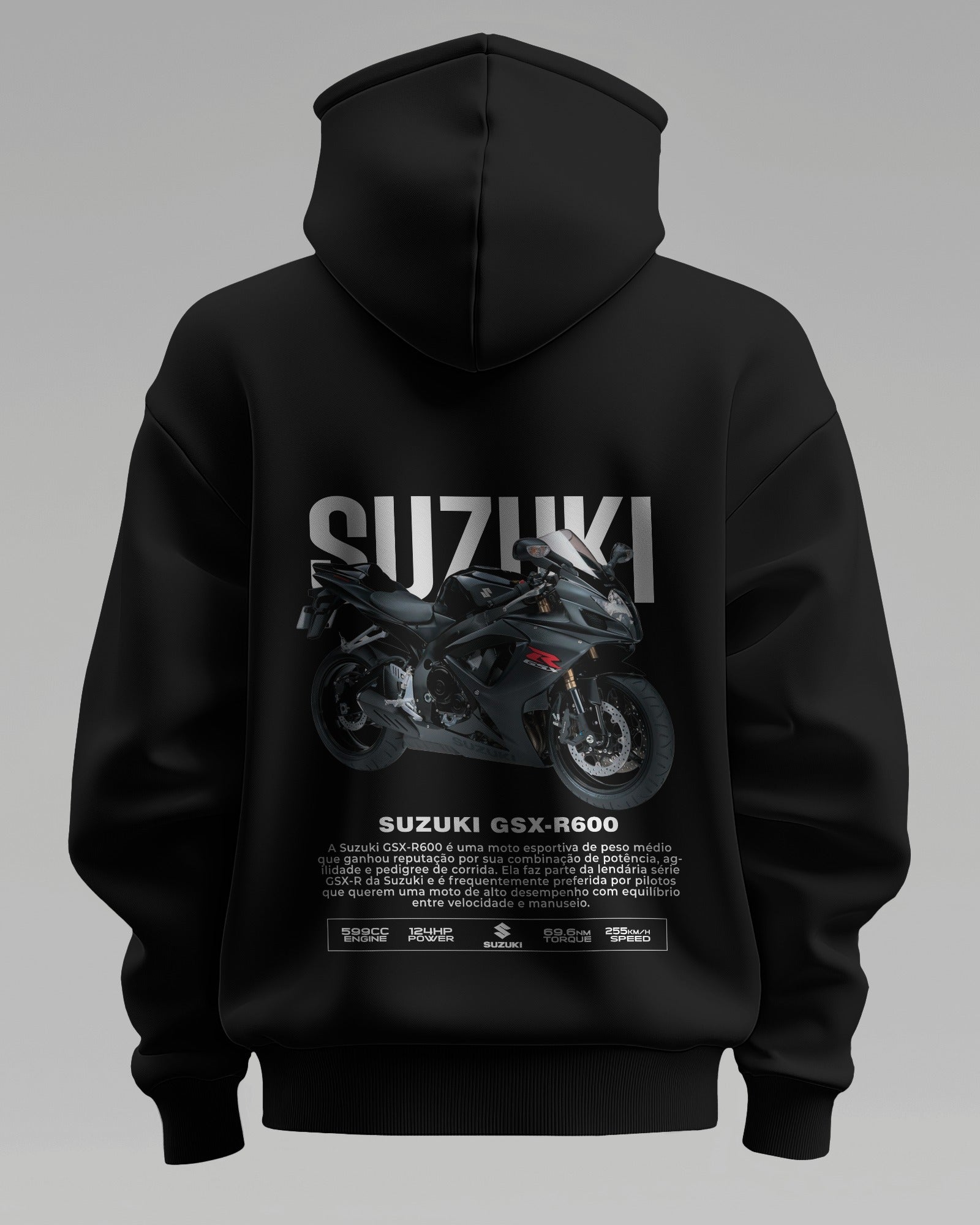 Suzuki GSX R600 – Premium Oversized Cotton Bike Hoodie by Cruize Wear