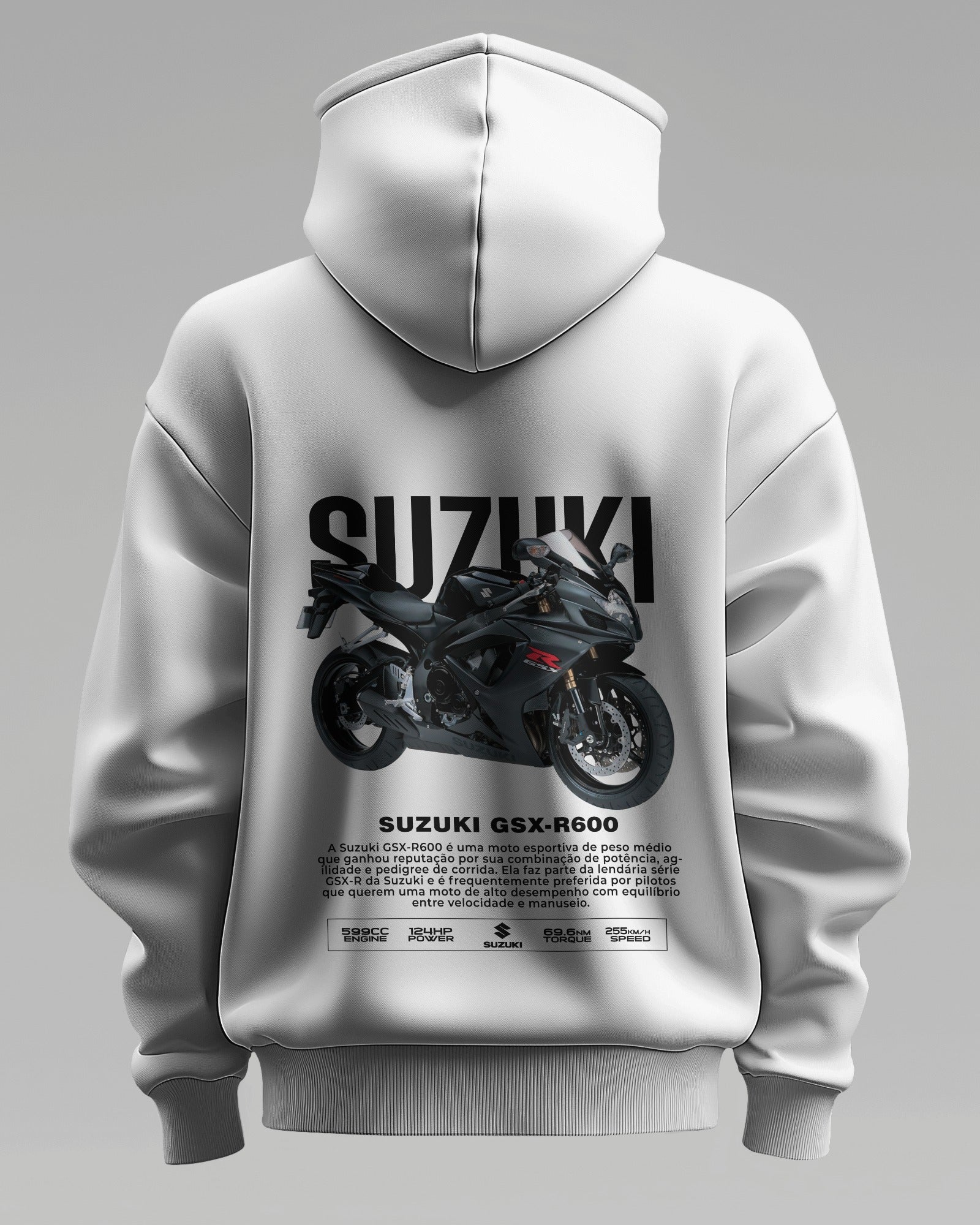 Suzuki GSX R600 – Premium Oversized Cotton Bike Hoodie by Cruize Wear