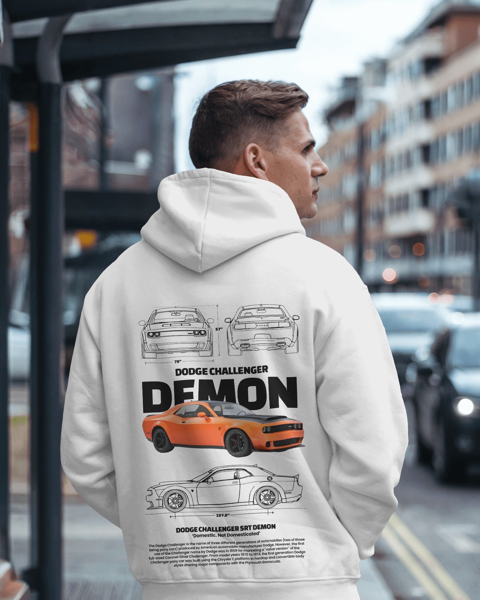 Dodge Challenger Demon Premium Cotton Hoodie