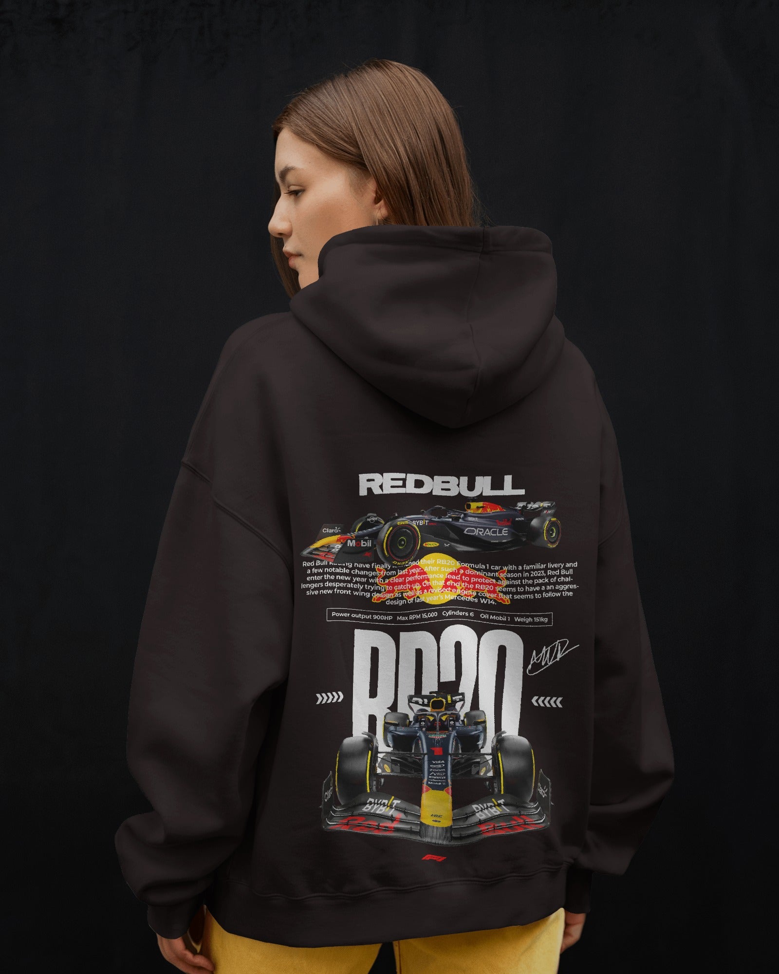 Red Bull RB20 V2 Premium F1 Cotton Hoodie