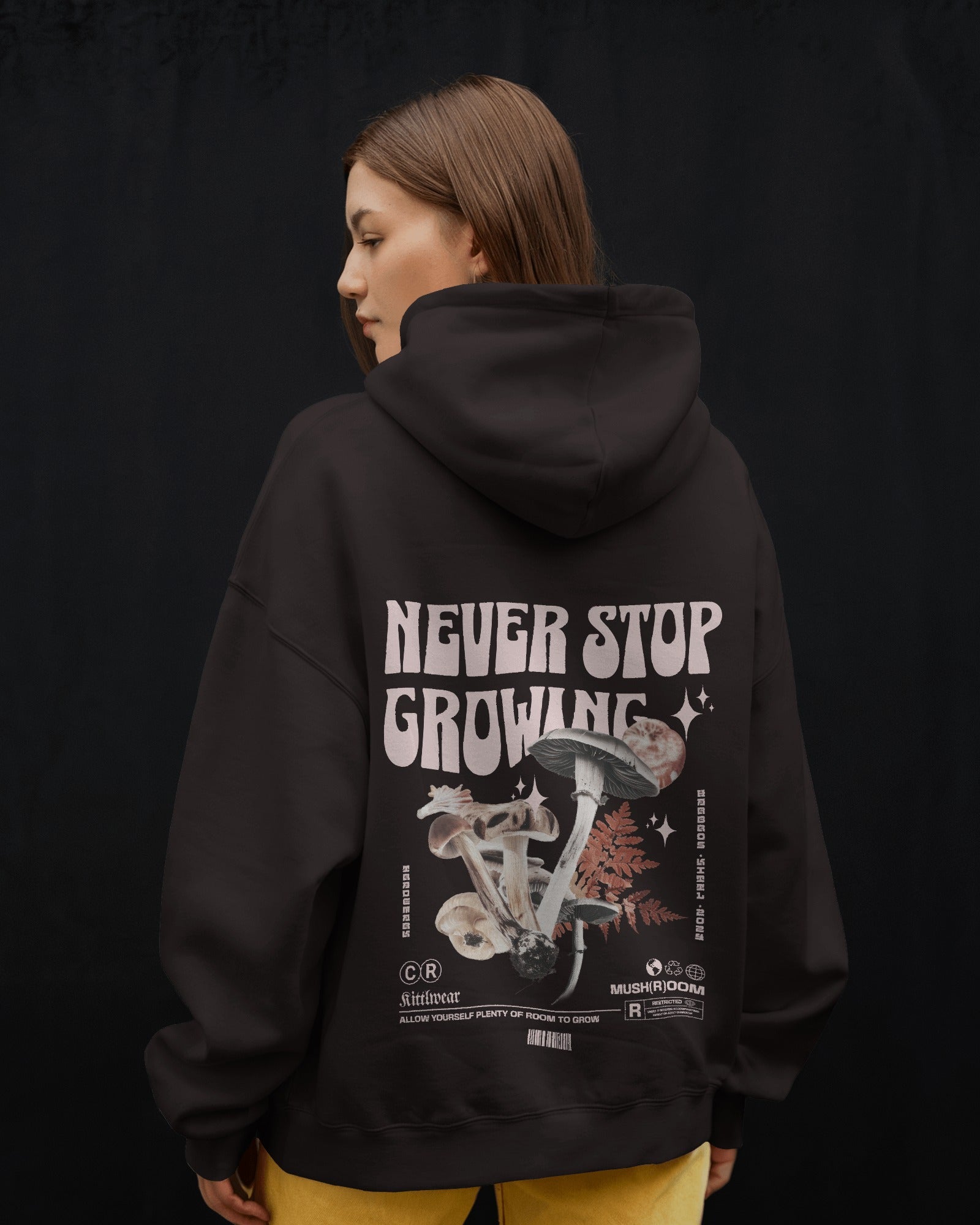 Never Stop Growing Premium Cotton Hoodie