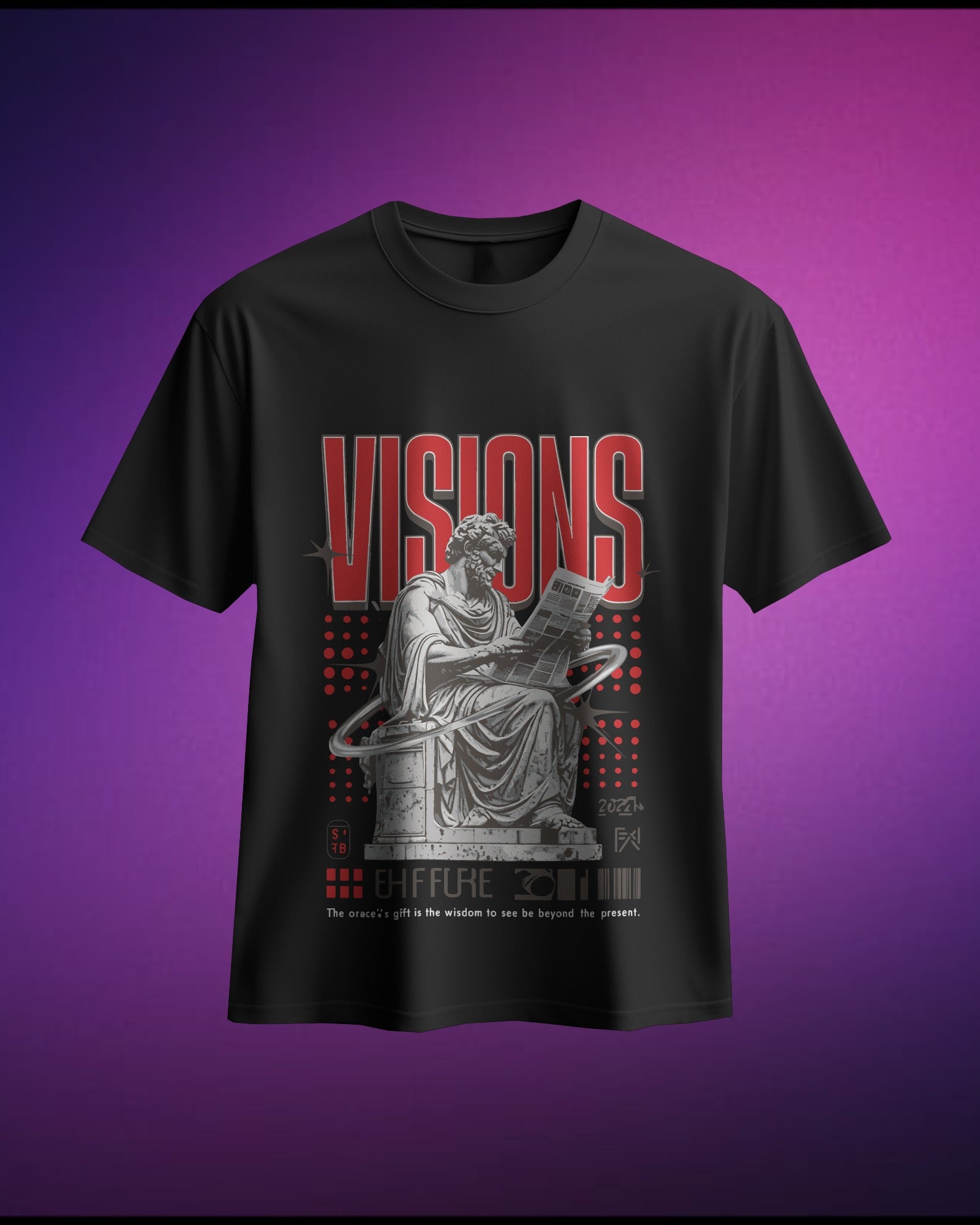 Visions - Pure Cotton Oversized T-Shirt