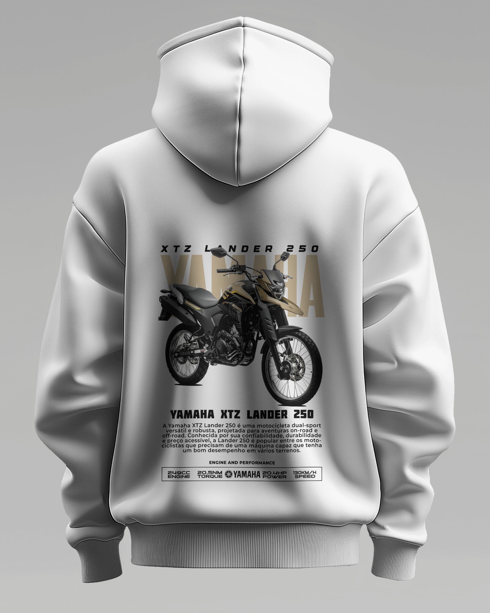 Yamaha Xtz Lander 250 – Premium Oversized Cotton Bike Hoodie by Cruize Wear