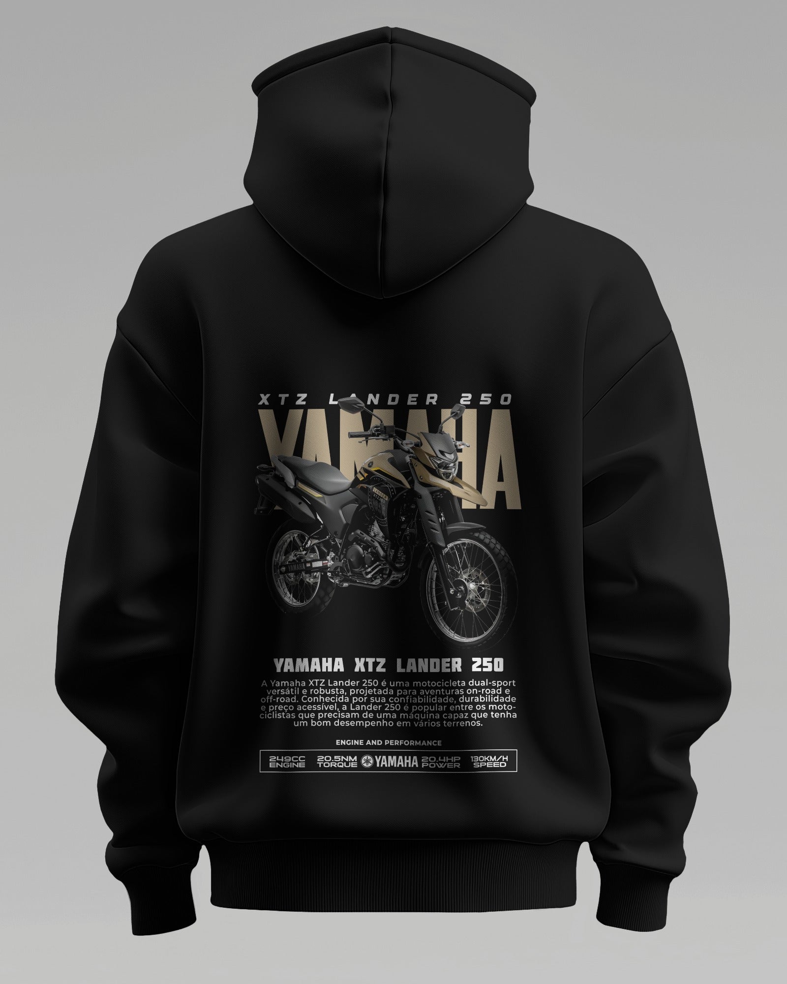 Yamaha Xtz Lander 250 – Premium Oversized Cotton Bike Hoodie by Cruize Wear
